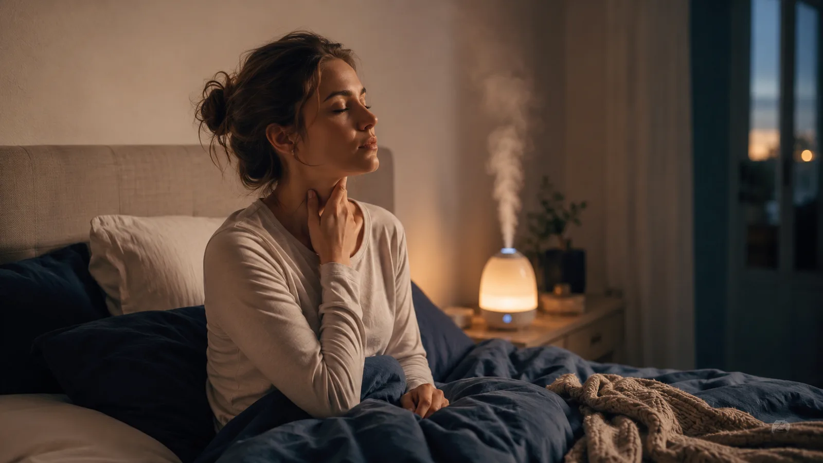 How to Stop Dry Throat at Night With a Humidifier